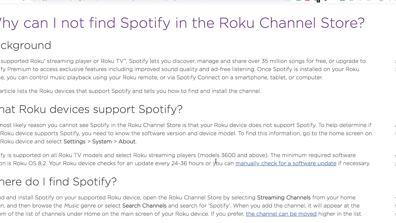 Cant Download Spotify On Roku